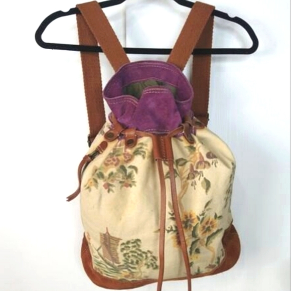 Lucky Brand Bags Lucky Brand Canvas Floral Backpack Poshmark